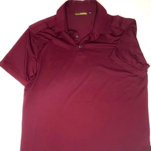Murano Maroon Performance Collared Shirt